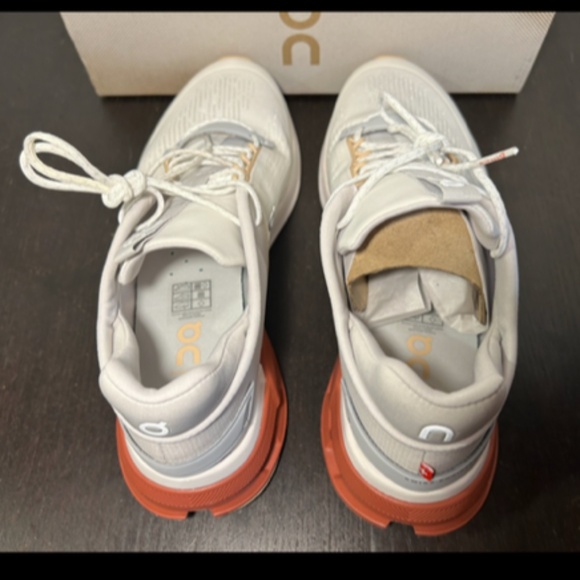 On Cloudnova Flux Sneakers/Shoes Undyed White & Auburn Mens Size 9.5 - Picture 11 of 16